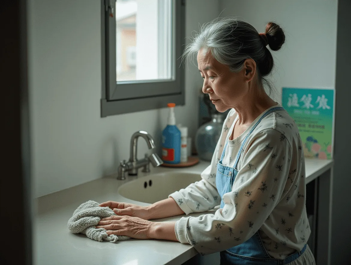 母女、母亲、保洁